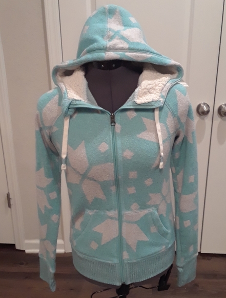 SO Jackets & Blazers - Light blue soft zip jacket